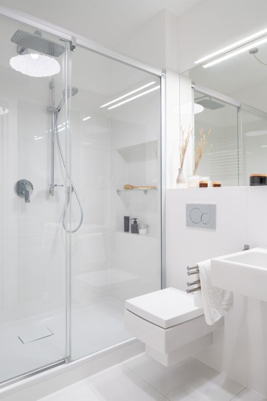 Elegant Shower with Niche Storage